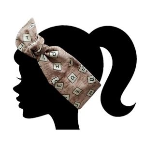 Scrabble Tile Ladies Headband